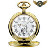 Le Dandy Céleste | Gousset Mécanique Full Hunter Phases de Lune - Or - Gousset-heritage