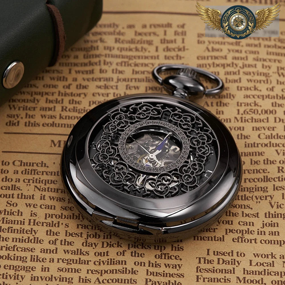 Le Dandy Doré - Montre Gousset Mécanique Double Squelette - Vue 12 - Gousset-heritage