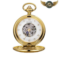 Le Dandy Doré - Montre Gousset Mécanique Double Squelette - Gousset-heritage