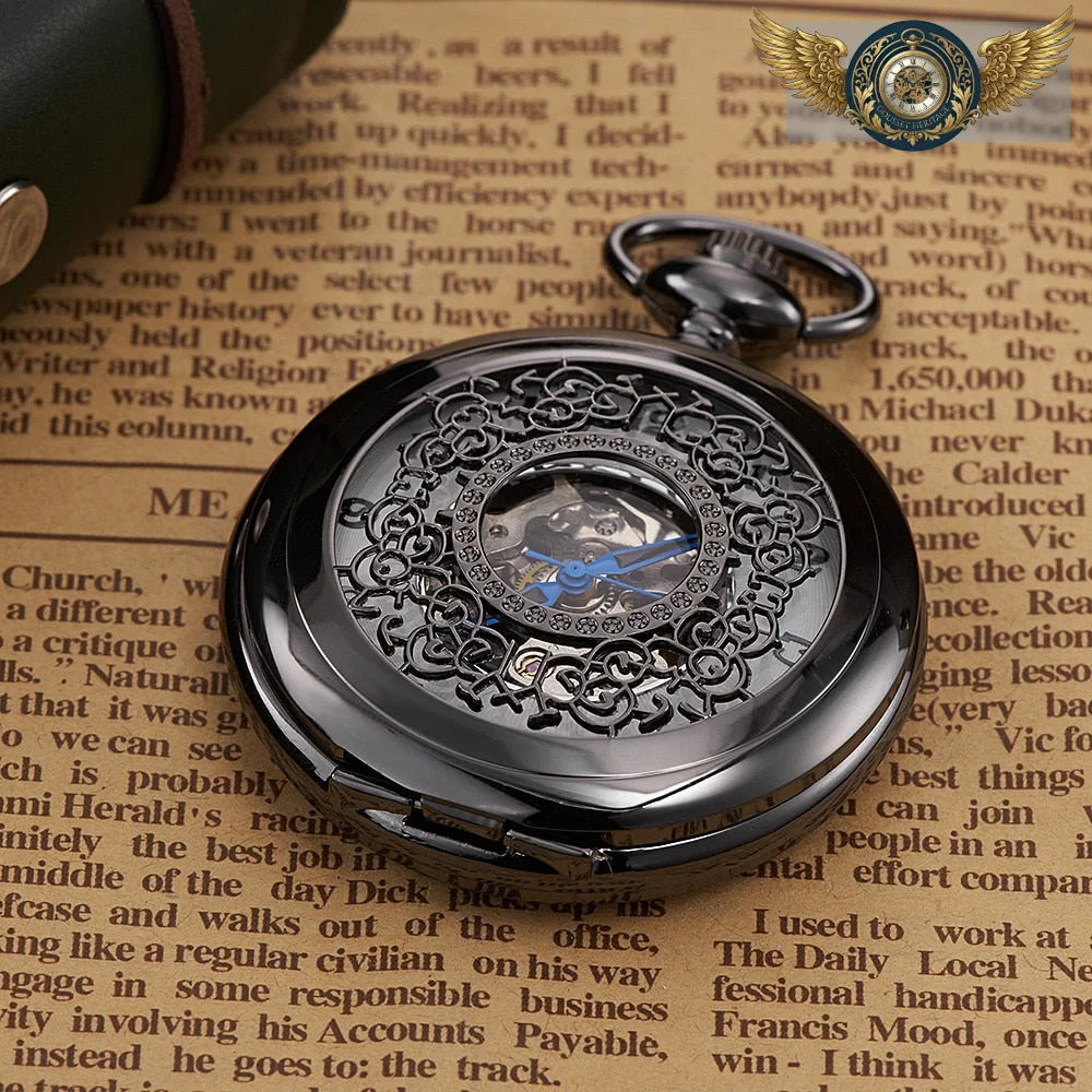 Le Dandy Doré - Montre Gousset Mécanique Double Squelette - Vue 8 - Gousset-heritage