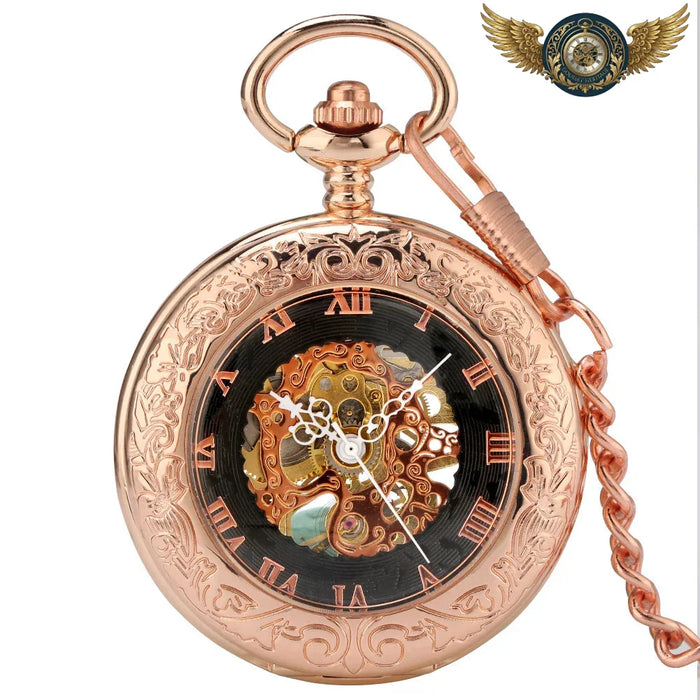 Le Dandy Impérial - Montre Gousset Mécanique Squelette Or Rose - Or rose - Gousset-heritage