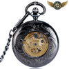 Le Dandy Noir - Montre Gousset Automatique Squelette Gunmetal - Vue 2 - Gousset-heritage