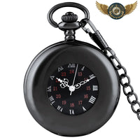 Le Dandy Noir - Montre Gousset Mécanique Demi-Chasseur 24h - Gousset-heritage