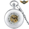 Le Dandy Noir - Montre Gousset Mécanique Demi-Chasseur 24h - Argent - Gousset-heritage