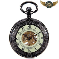 Le Dandy Noir - Montre Gousset Mécanique Squelette 45 mm - Gousset-heritage