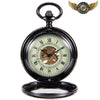 Le Dandy Noir - Montre Gousset Mécanique Squelette 45 mm - Vue 2 - Gousset-heritage
