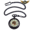Le Dandy Noir - Montre Gousset Mécanique Squelette 45 mm - Vue 4 - Gousset-heritage