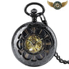 Le Dandy Noir - Montre Gousset Squelette Mécanique Demi-Chasseur - Vue 1 - Gousset-heritage