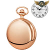 Le Dandy Or Rose - Montre Gousset Boîtier Chasseur Quartz - Blanc - Gousset-heritage