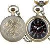 Le Dandy Patiné - Montre de Poche Bronze Quartz & Gravures - Noir - Gousset-heritage
