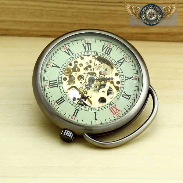 Le Dandy Squelette - Montre Gousset Mécanique Couronne 14H