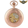 Le Dandy Squelette | Gousset Mécanique Demi-Chasseur Or Rose - Vue 3 - Gousset-heritage