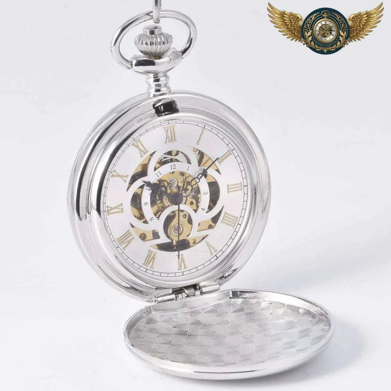 Le Dandy Squelette | Montre Gousset Mécanique Double Clapet - Vue 3 - Gousset-heritage