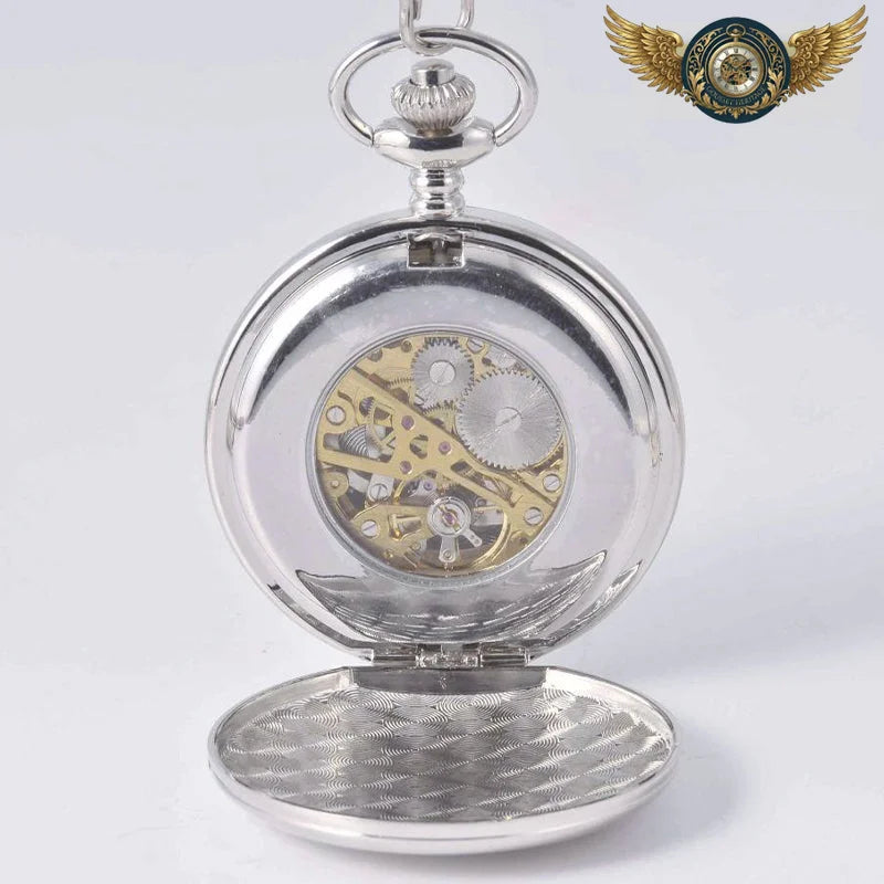 Le Dandy Squelette | Montre Gousset Mécanique Double Clapet - Vue 4 - Gousset-heritage