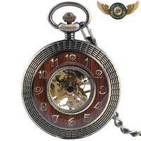 Le Dandy Victorien - Montre Gousset Mécanique Bois Bronze - Gousset-heritage