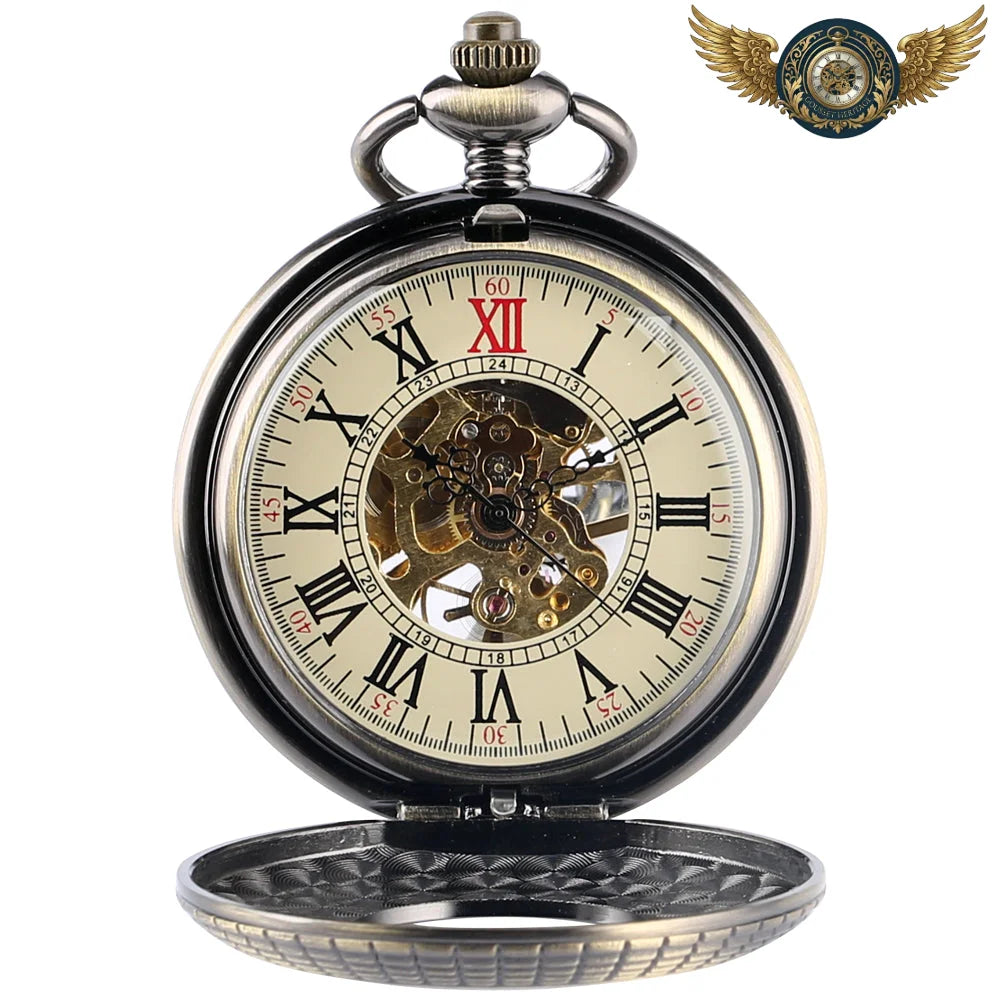 Le Dandy Victorien - Montre Gousset Mécanique Bois Bronze - Vue 2 - Gousset-heritage
