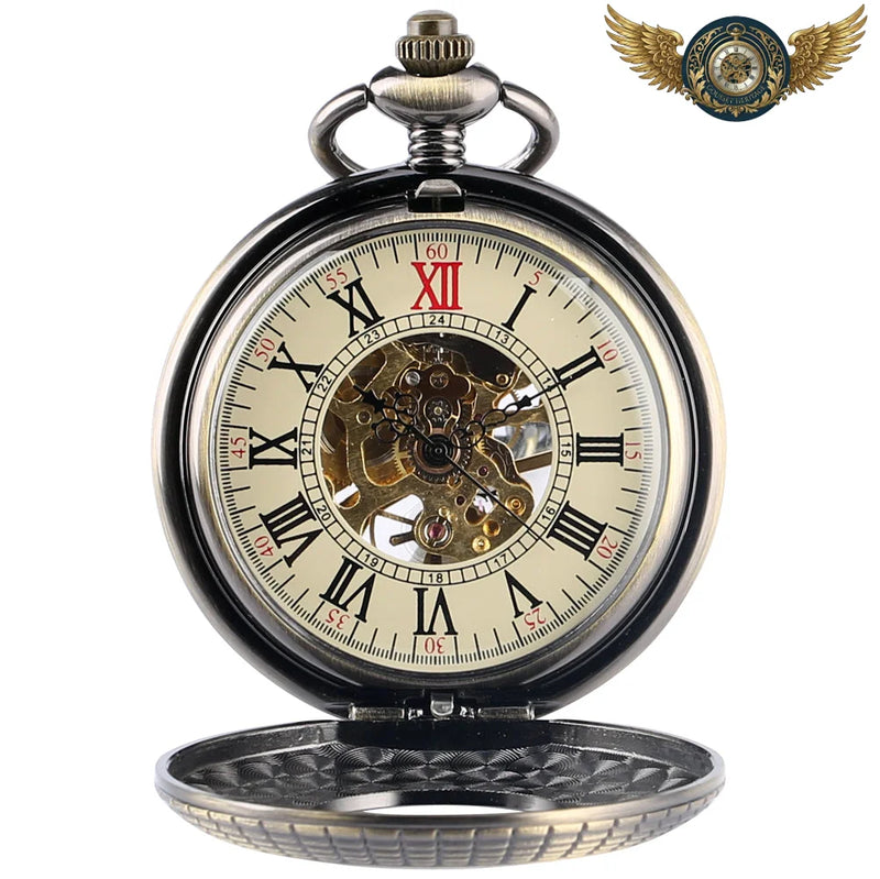 Le Dandy Victorien - Montre Gousset Mécanique Bois Bronze