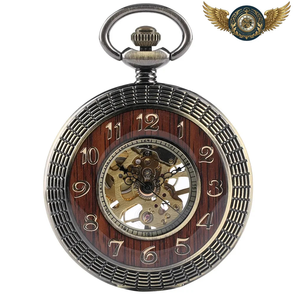 Le Dandy Victorien - Montre Gousset Mécanique Bois Bronze - Bronze - Gousset-heritage