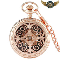 Le Dandy Victorien - Montre à Gousset Chasseur Ajouré Or Rose - Gousset-heritage