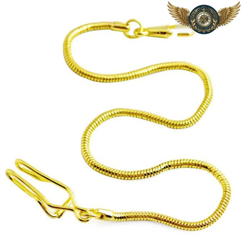 Le Drapé Gatsby - Chaîne Maille Serpent Large Dorée - Vue 2 - Gousset-heritage