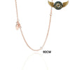 Le Drapé Néo-Classique - Chaîne Sautoir Argent Massif 925 - Or Rose-60 cm - Gousset-heritage