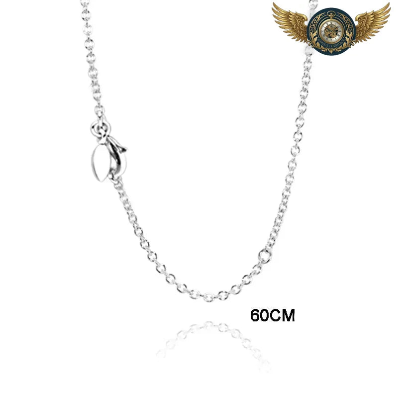 Le Drapé Néo-Classique - Chaîne Sautoir Argent Massif 925 - Argent-60 cm - Gousset-heritage