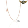 Le Drapé Néo-Classique - Chaîne Sautoir Argent Massif 925 - Or rose-50 cm - Gousset-heritage