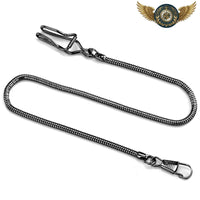 Le Drapé Serpent - Chaîne de Ceinture Acier Poli - modèle Noir - Gousset-heritage