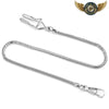 Le Drapé Serpent - Chaîne de Ceinture Acier Poli - Argent - Gousset-heritage