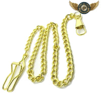 Le Drapé Urbain - Chaîne Gourmette Clip Ceinture Acier - modèle Or - Gousset-heritage