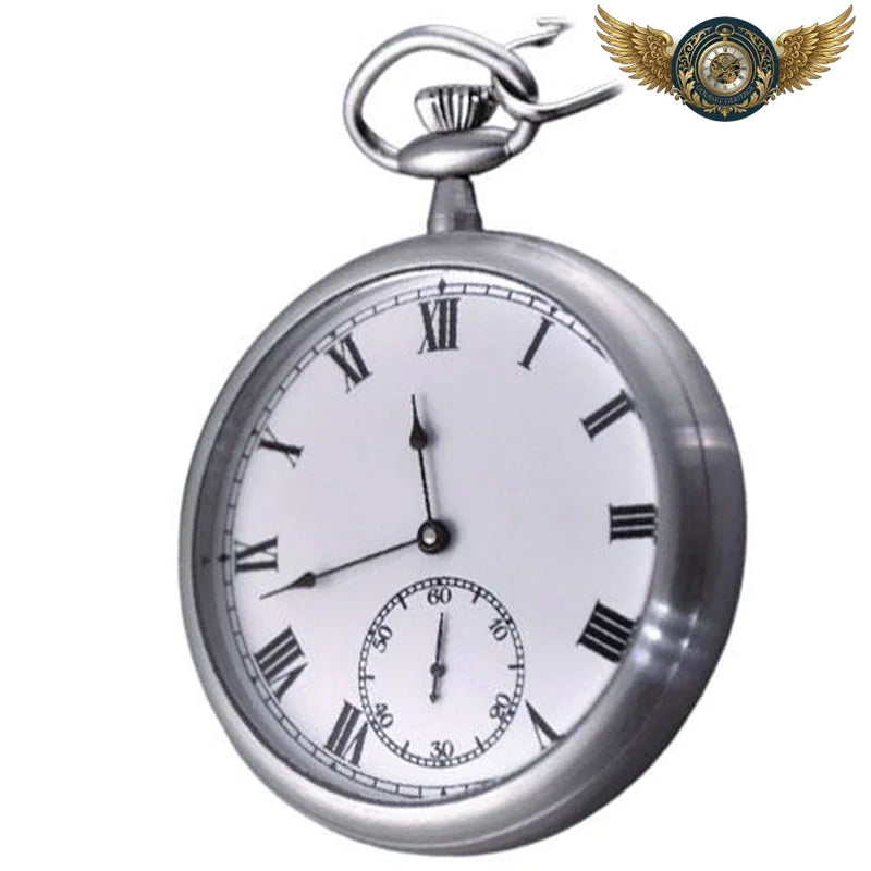 Le Fardier - Montre Gousset Mécanique Acier Fond Transparent - Vue 2 - Gousset-heritage