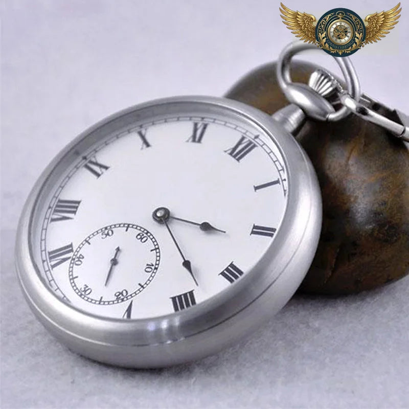 Le Fardier - Montre Gousset Mécanique Acier Fond Transparent - Vue 3 - Gousset-heritage