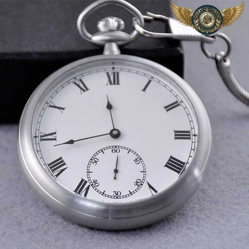 Le Fardier - Montre Gousset Mécanique Acier Fond Transparent - Vue 7 - Gousset-heritage