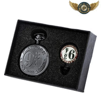 Le Ferroviaire Noir - Montre Gousset Full Hunter Quartz Gravée - Gousset-heritage