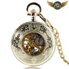 Le Flamboyant - Montre Gousset Squelette Mécanique Dorée Gravée - Vue 2 - Gousset-heritage