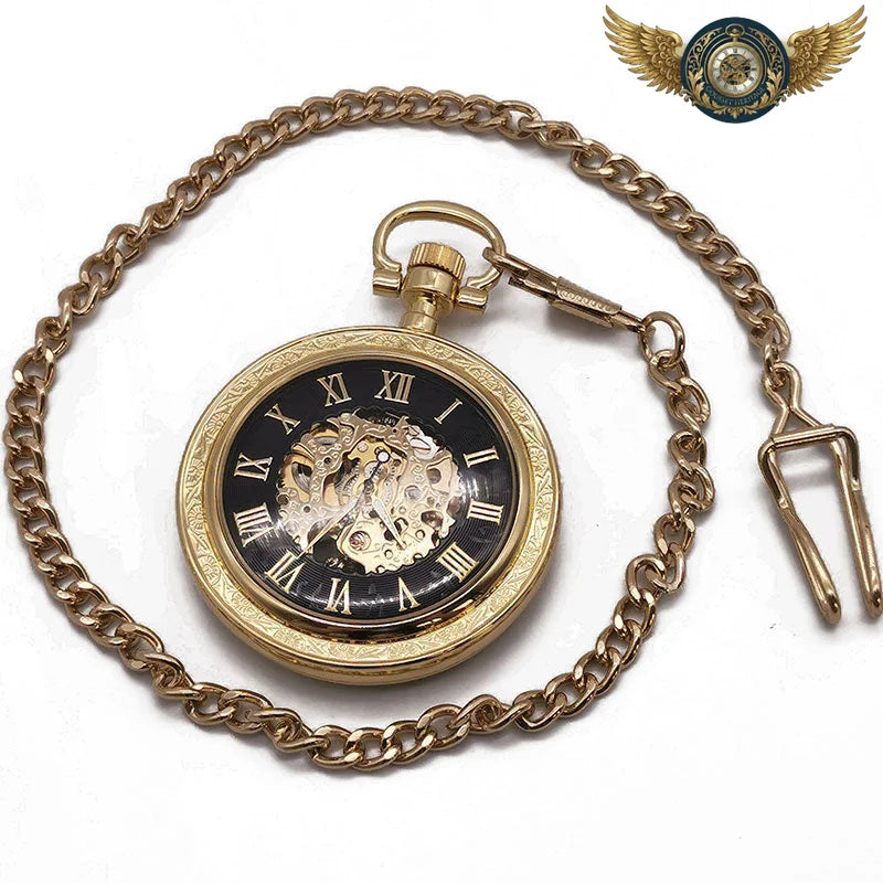 Le Florès - Montre Gousset Automatique Squelette Cisélée - Vue 4 - Gousset-heritage