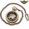Le Florès - Montre Gousset Automatique Squelette Cisélée - Vue 4 - Gousset-heritage