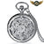 Le Florilège - Montre Gousset Quartz Boîtier Chasseur Gravé - modèle Argent - Gousset-heritage