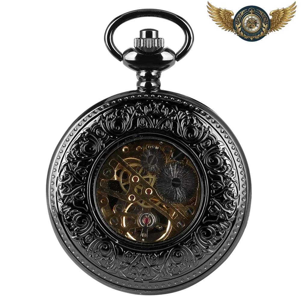 Le Fondeur Noir - Montre Gousset Mécanique Chasseur Ajouré - Vue 4 - Gousset-heritage