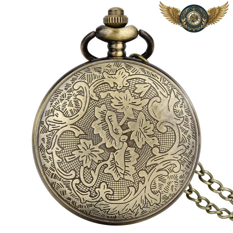 Le Forestier - Montre de Poche Chasseur Bois & Bronze Antique - Vue 10 - Gousset-heritage