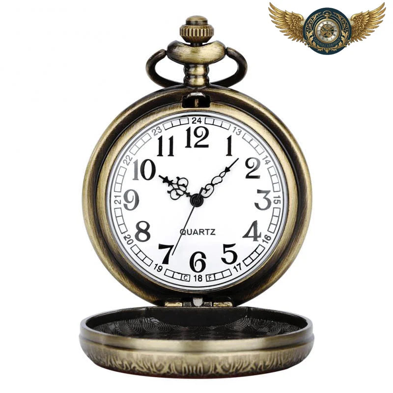Le Forestier - Montre de Poche Chasseur Bois & Bronze Antique - Vue 12 - Gousset-heritage