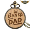 Le Forestier - Montre de Poche Chasseur Bois & Bronze Antique - Best DAD - Gousset-heritage