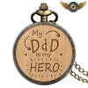 Le Forestier - Montre de Poche Chasseur Bois & Bronze Antique - Hero DAD - Gousset-heritage