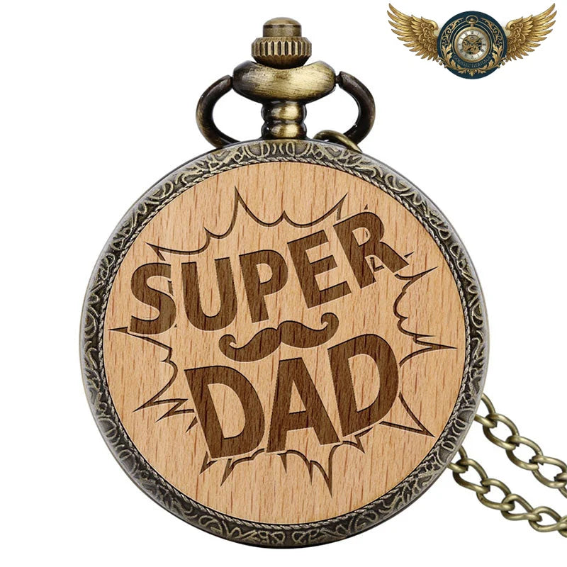 Le Forestier - Montre de Poche Chasseur Bois & Bronze Antique - Super DAD - Gousset-heritage
