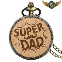 Le Forestier - Montre de Poche Chasseur Bois & Bronze Antique - modèle Super DAD - Gousset-heritage