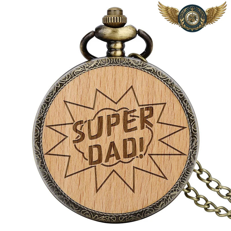 Le Forestier - Montre de Poche Chasseur Bois & Bronze Antique - Vue 8 - Gousset-heritage