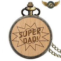 Le Forestier - Montre de Poche Chasseur Bois & Bronze Antique - modèle SUPER DAD - Gousset-heritage