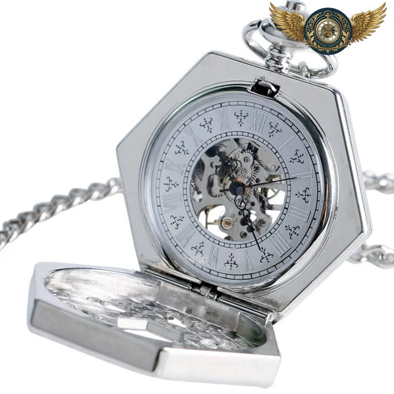 Le Garde-Temps Hexagone - Montre de Poche Squelette Mécanique - Vue 3 - Gousset-heritage