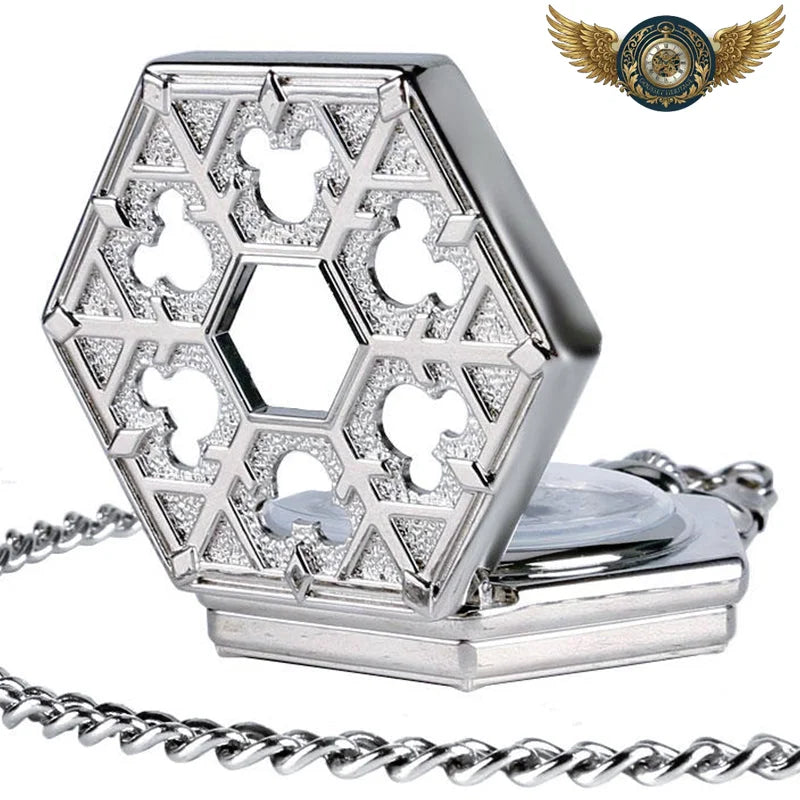 Le Garde-Temps Hexagone - Montre de Poche Squelette Mécanique - Vue 5 - Gousset-heritage