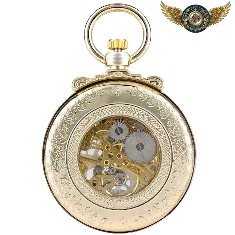 Le Gatsby - Montre Gousset Mécanique Squelette Or 48 mm - Vue 2 - Gousset-heritage